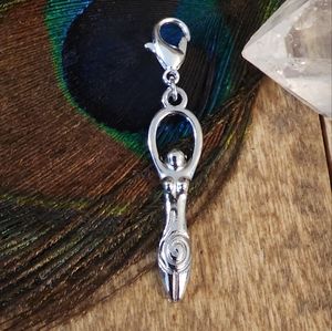 5/$25 Spiral Goddess Charm Pagan Wiccan Witchy Wicca Fertility Goddess Jewelry